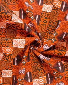 Polynesian fabric FARE Orange - Tissushop